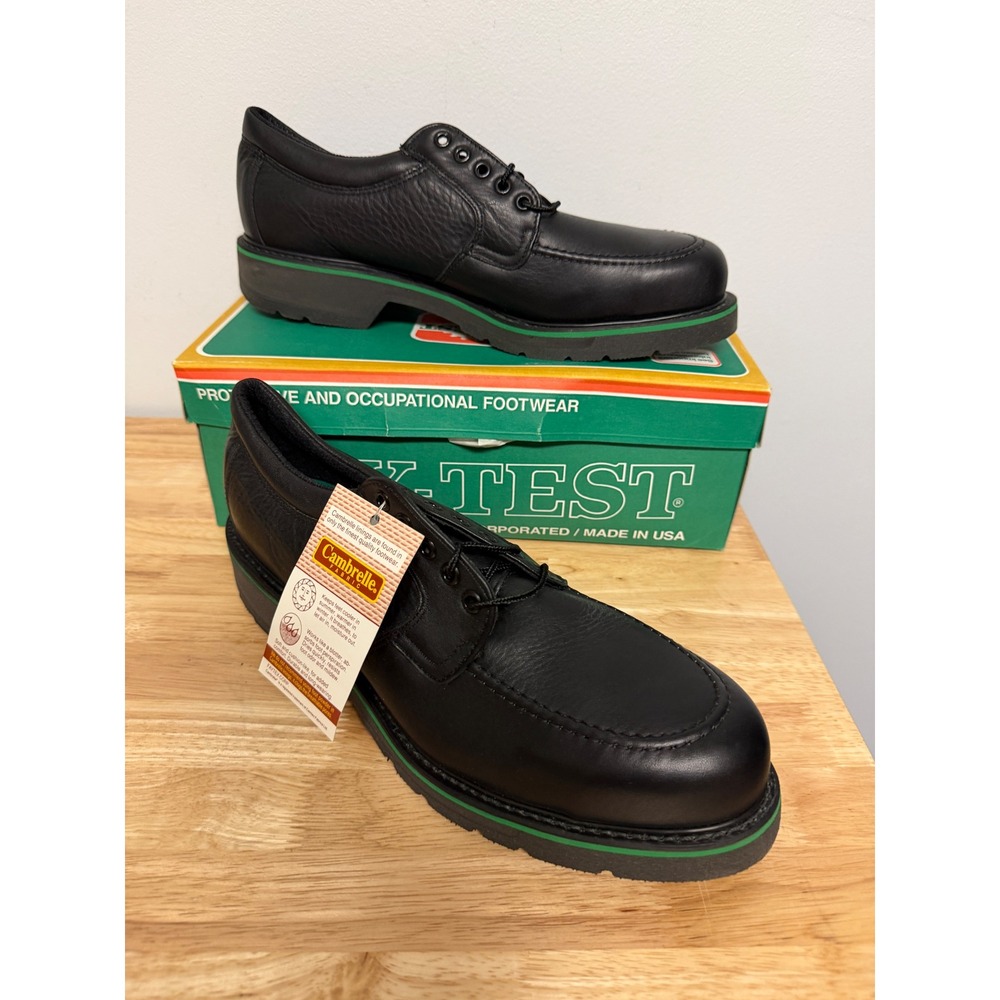 HyTest‎ Footrests Hero Safety Shoes Black Steel Toe 12A Slip Resistant